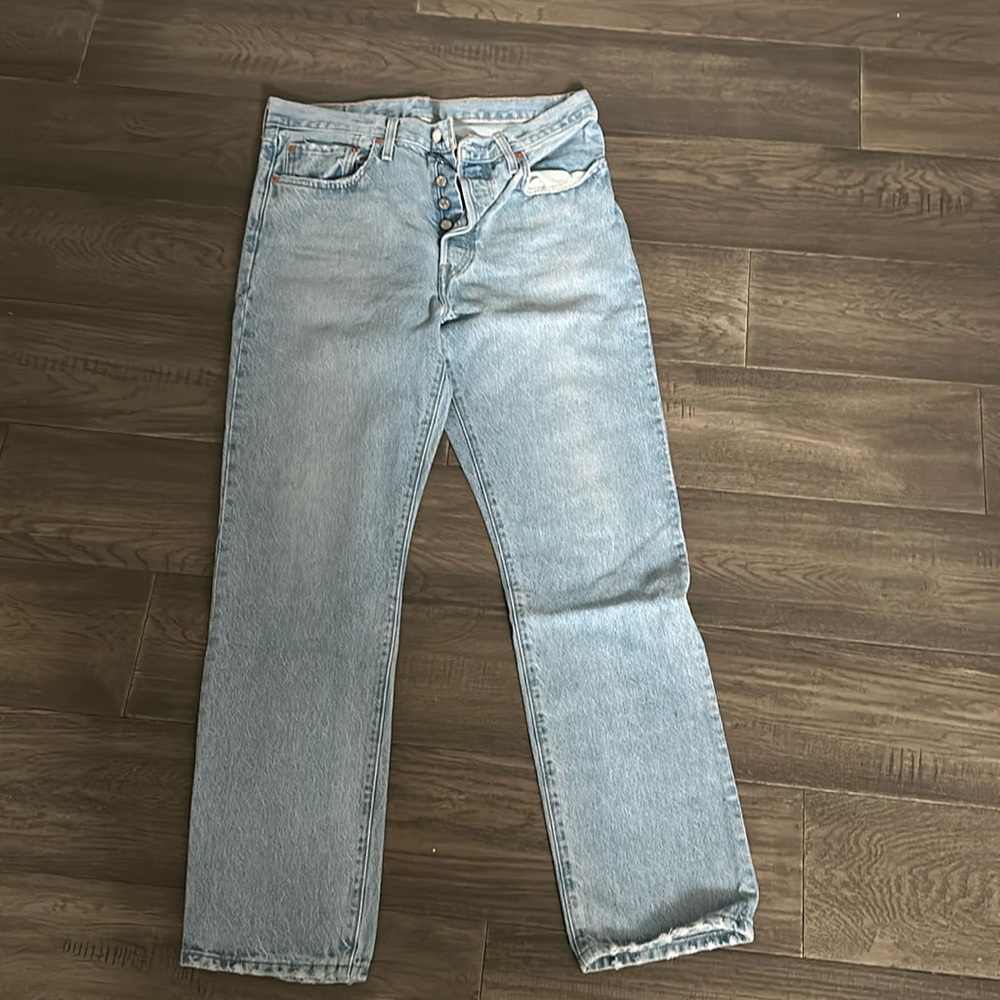 Levi's Light Blue Straight Leg Jeans